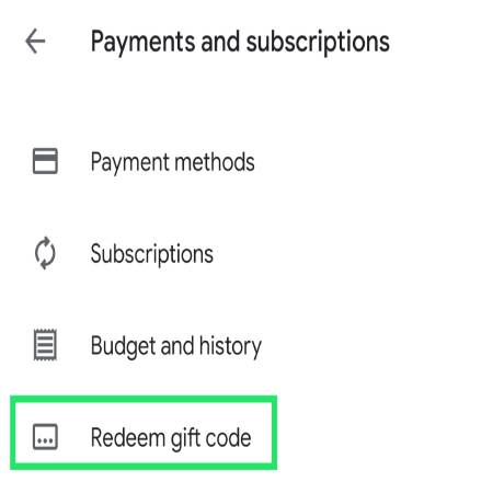 Google Play Redeem Codes Redeem Page