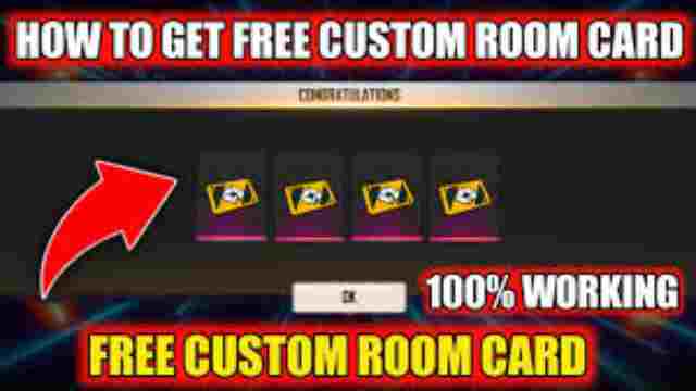 Get Free Custom Room Card in Free Fire